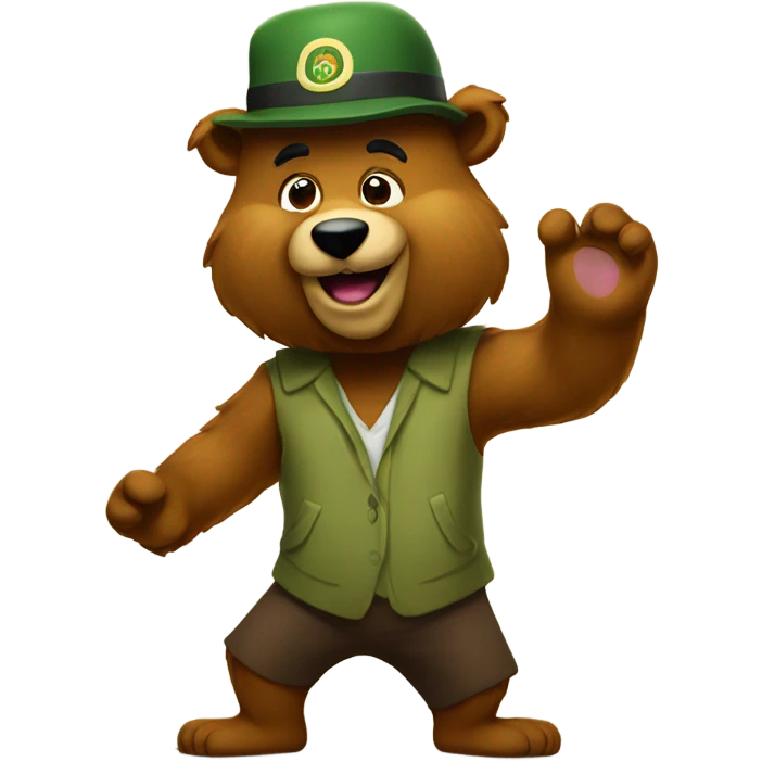 Yogi bear at big bear  emoji