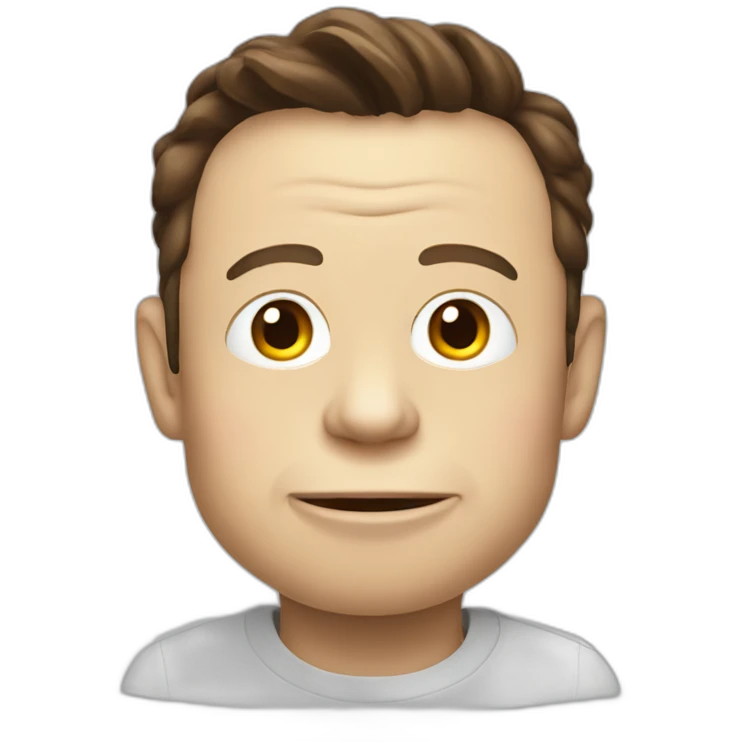Elon musk like monkey emoji