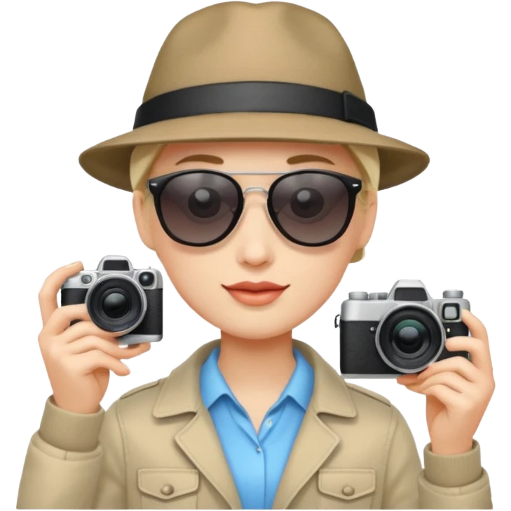 city tourist with camera emoji