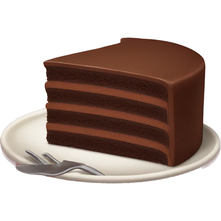 Chocolate cake ( one slice ) cute emoji