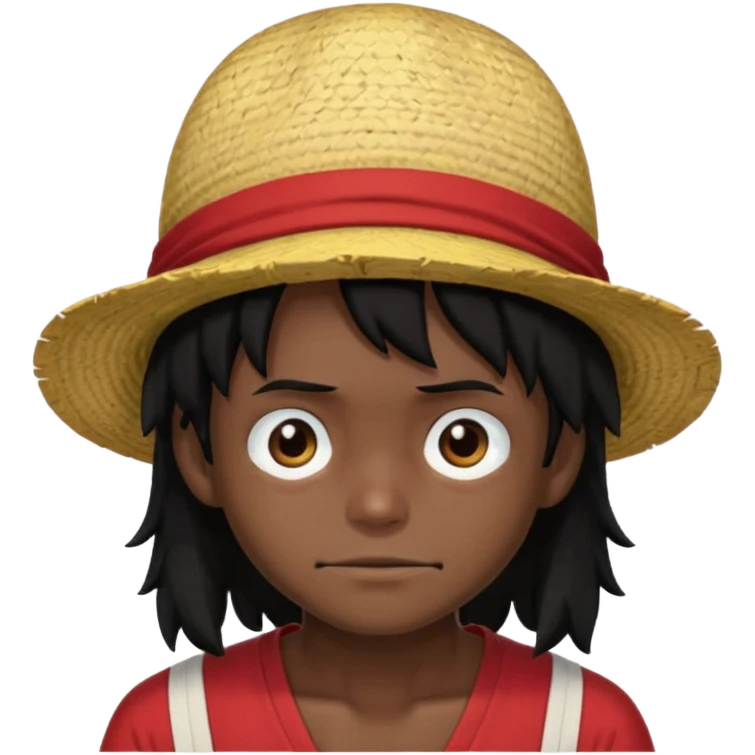 Luffy dark and locks emoji