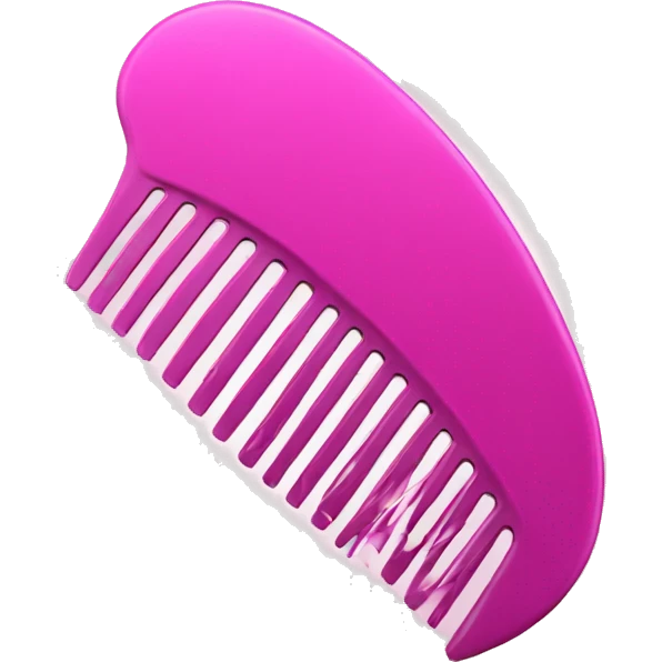 comb for hair pink emoji