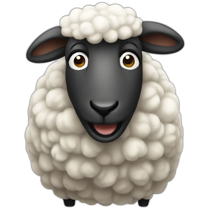 Sheep throw up emoji