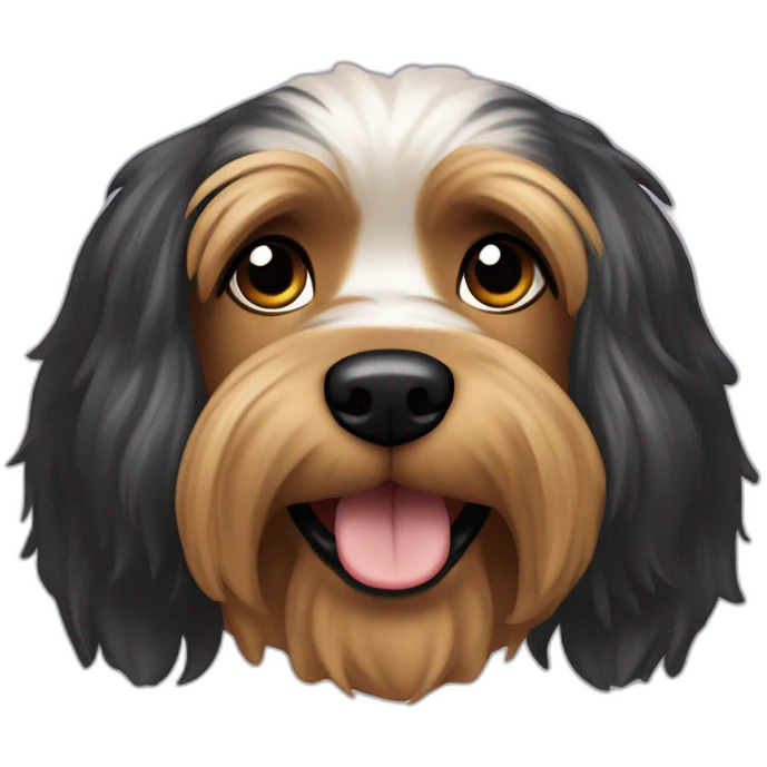 dog yorkshire toy happy floppy ears emoji