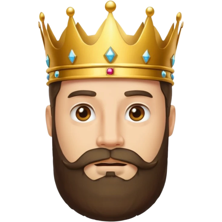 bearded king emoji
