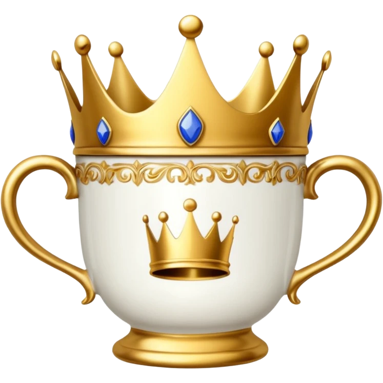 cup with crown emoji