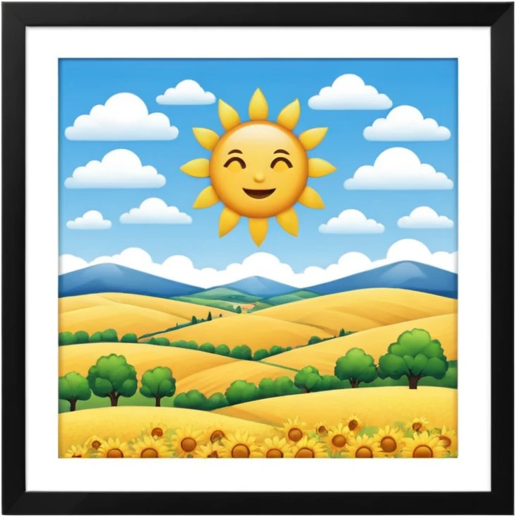 sunny weather france emoji