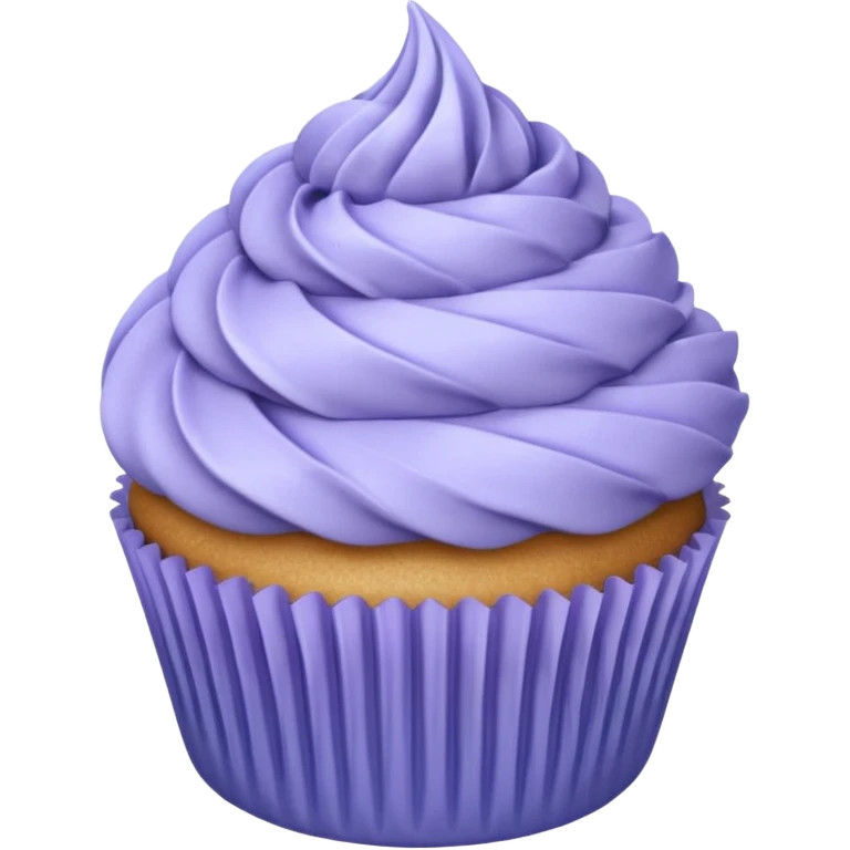  Blue lavender sprig cupcake emoji