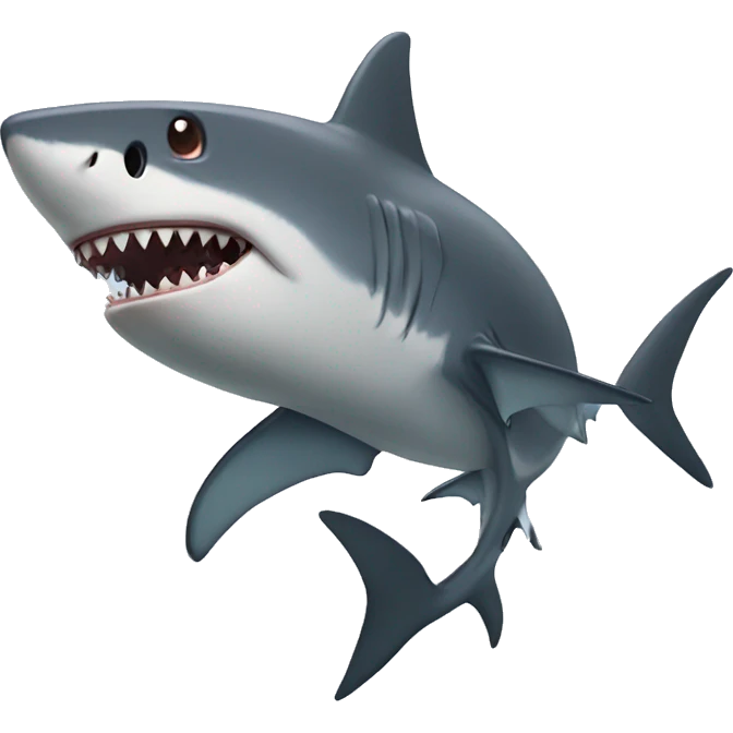 shark with bat emoji