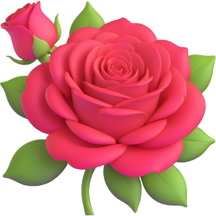 beautiful rose with Hindi text Husn meaning beauty emoji