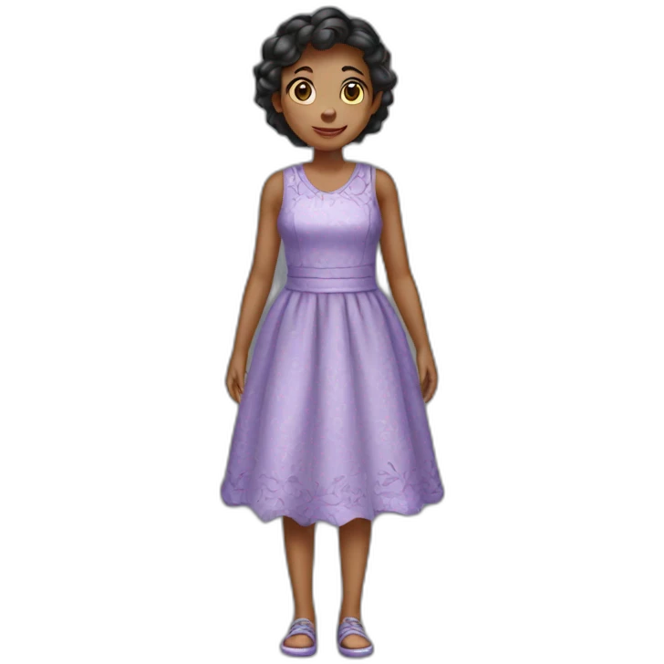 A girl dress stitch  emoji