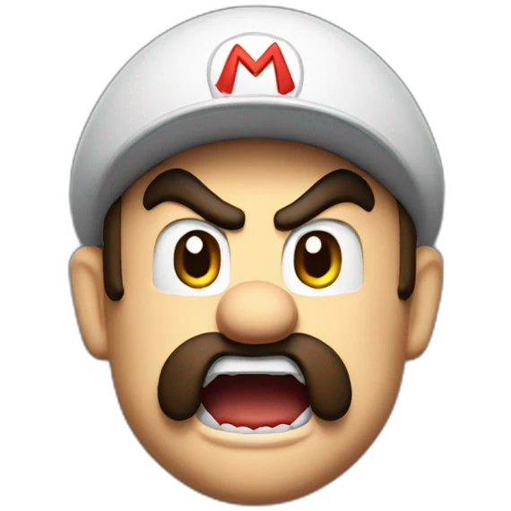 super mario angry emoji