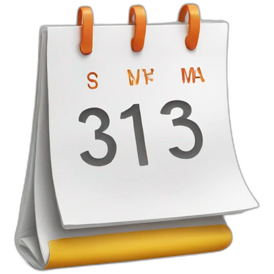 flipping calendar emoji
