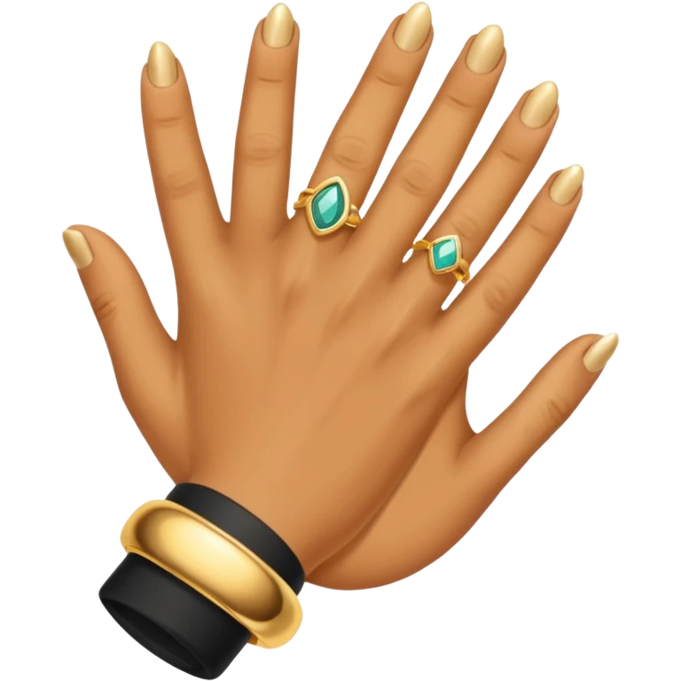 يد لابسه خاتم emoji