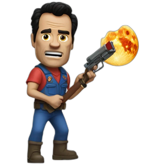 ash vs evil dead on the moon emoji