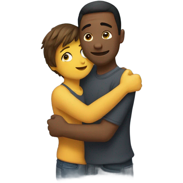 Sympathetic hug emoji