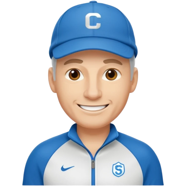 émoji d'un coach sportif avec une casquette de sport emoji