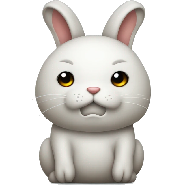 rabbit body unhappy emoji