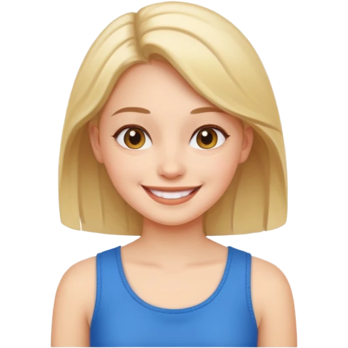 one girl show boobs emoji