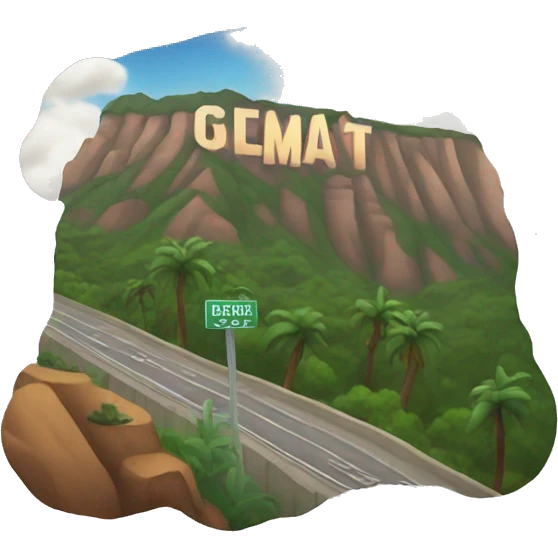hollywood sign emoji