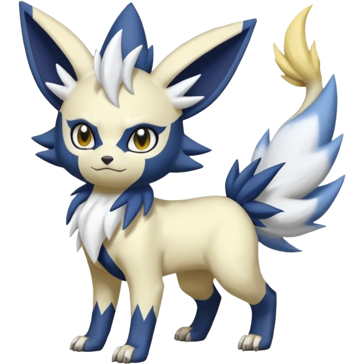 Meowstic-Jolteon-Absol-Fakémon-hybrid-creature (full body)  emoji