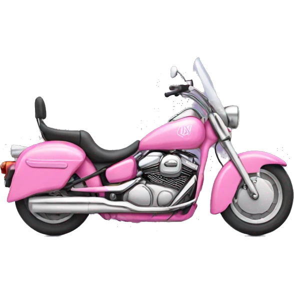 Pink motorcycle  emoji