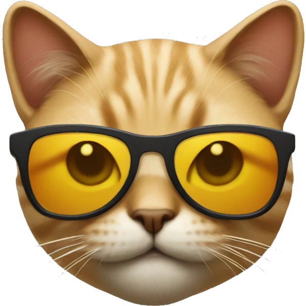 Cat with sunglasses emoji