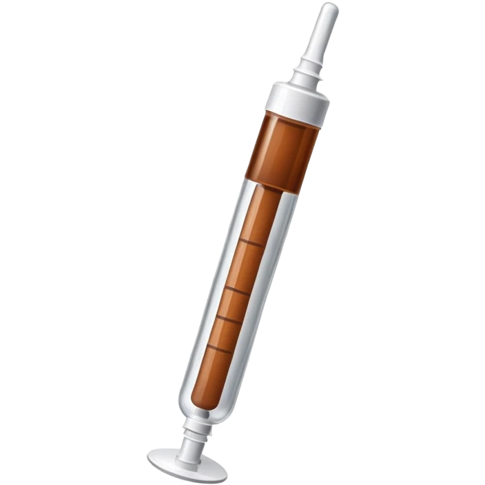 Brown syringe for injection  emoji