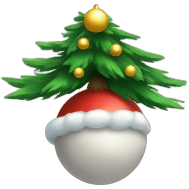 Christmas tree pokeball  emoji