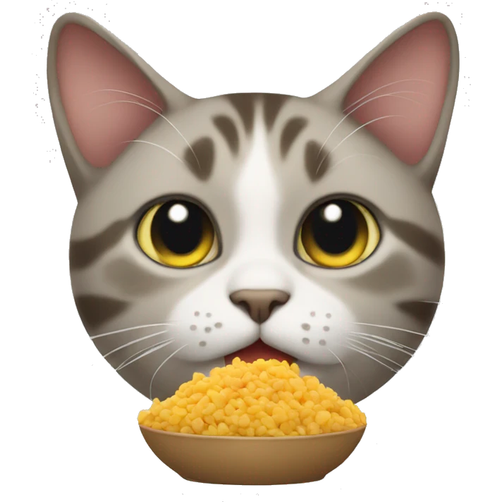 cat with food emoji
