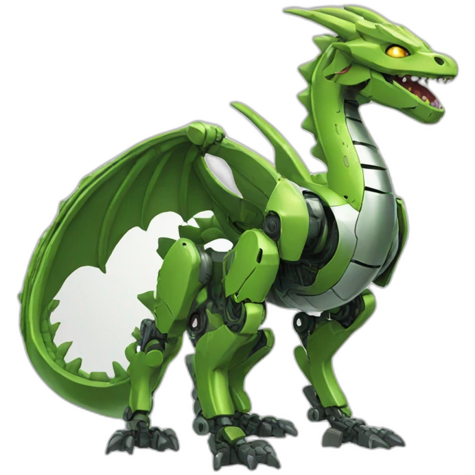 Robotic dragon emoji