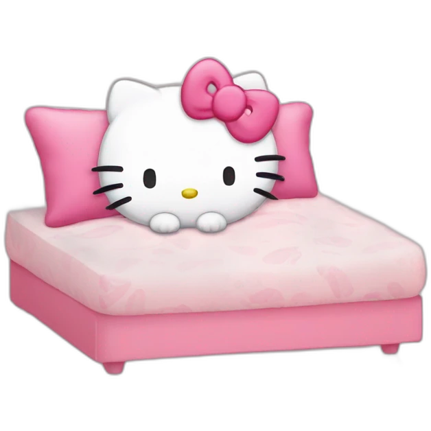 Hello kitty sleeps emoji