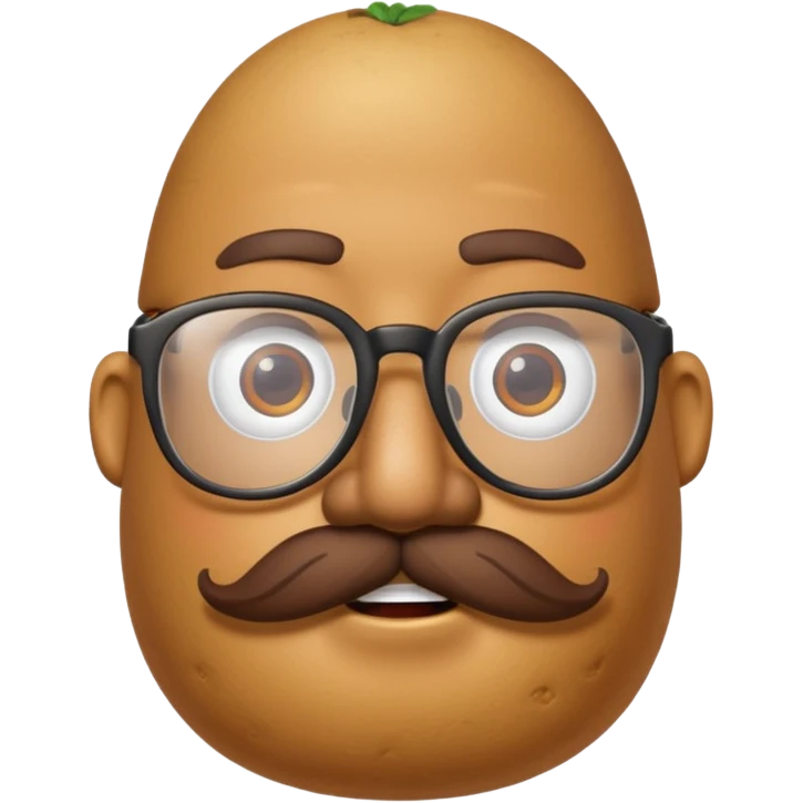 hipster potato head emoji
