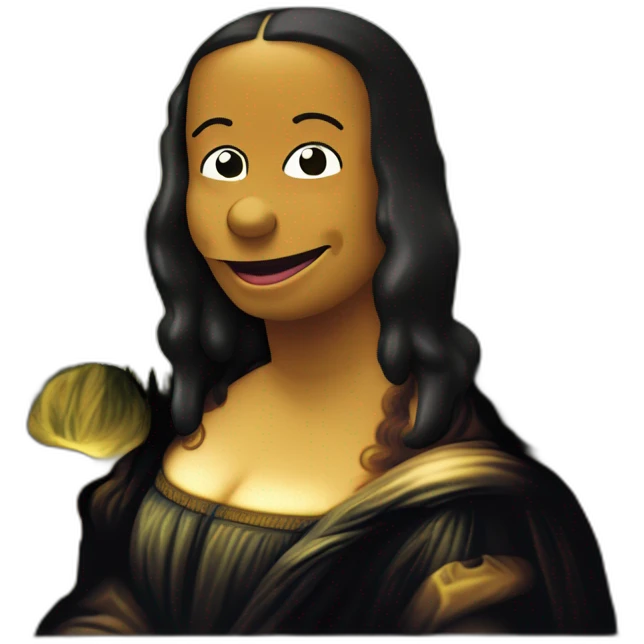 Mona Lisa the Simpsons emoji