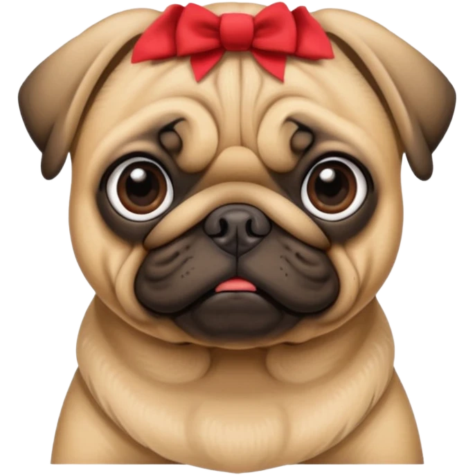 Tan pug emoji