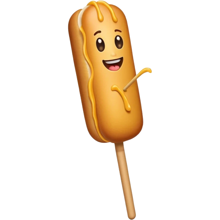 BLACK corndog emoji