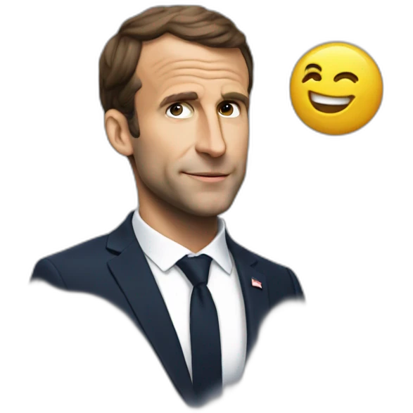 Macron fait caca emoji