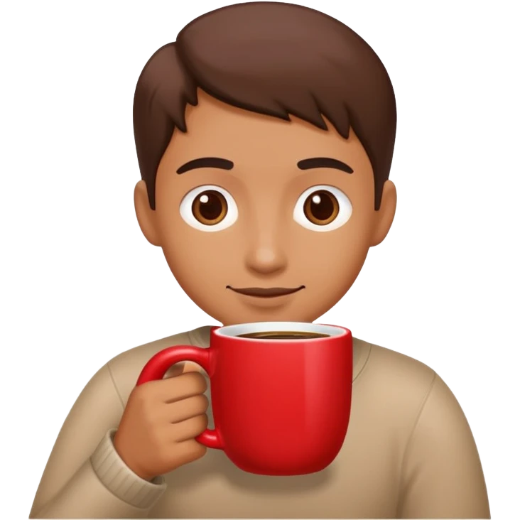 hugred drink coffee emoji