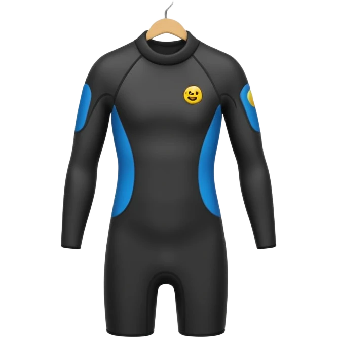 wetsuit hang on a hanger full emoji