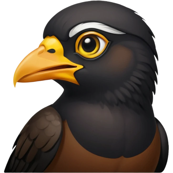 A common myna bird emoji emoji