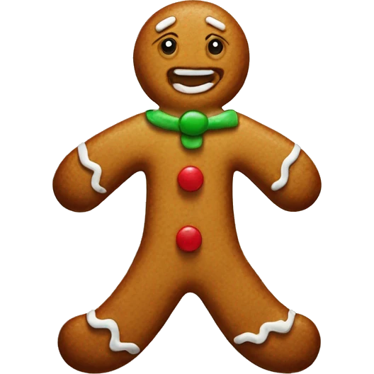 Gingerbread man  emoji
