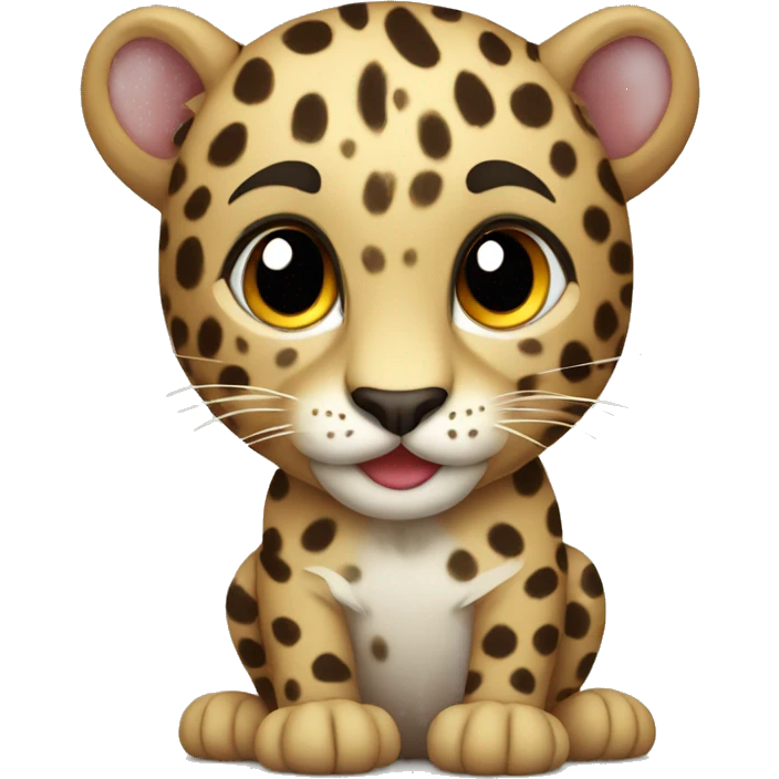 Cute Leopard  emoji