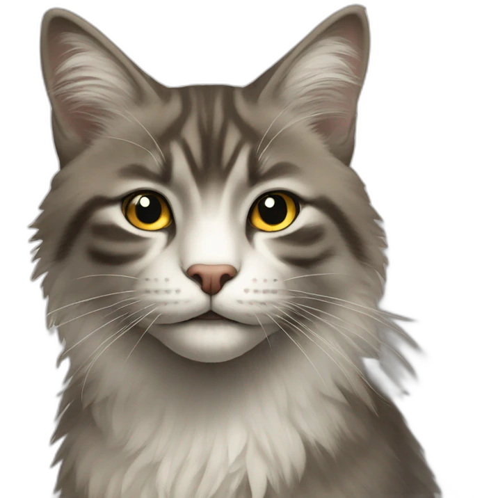 Chat sur loup emoji