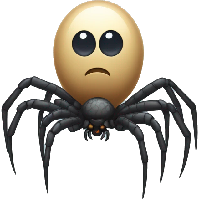 big spider with long legs emoji
