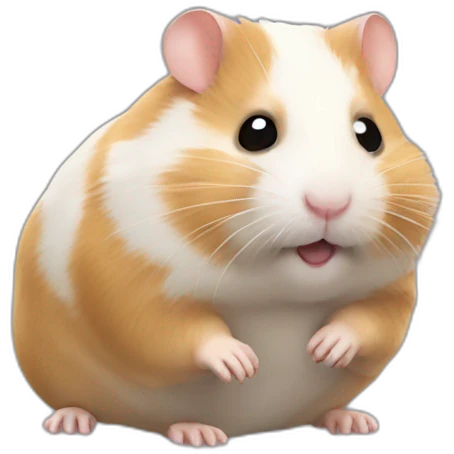 Hamster qui fait un clin d’œil emoji