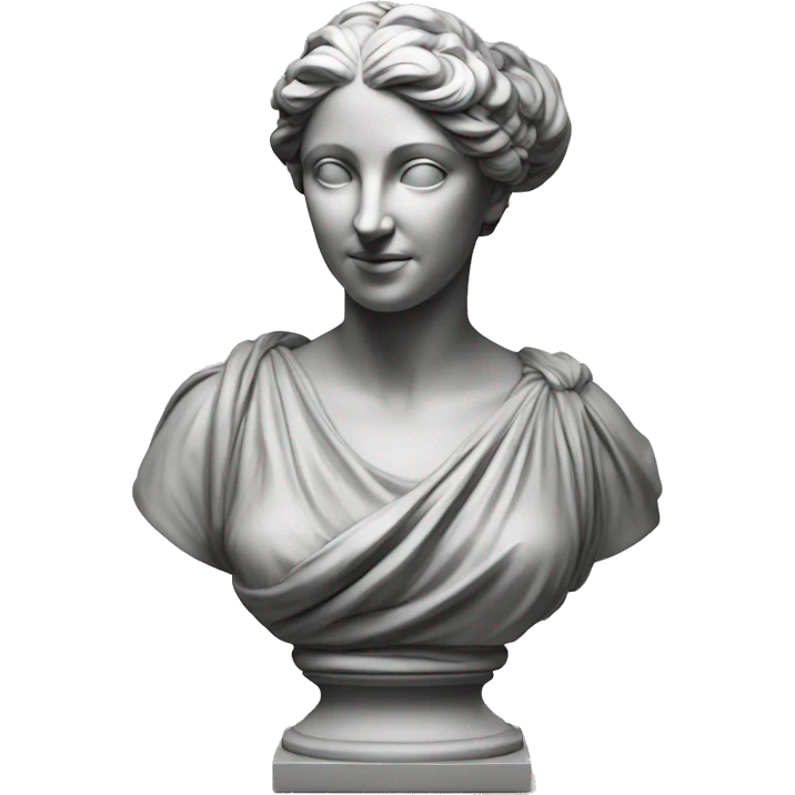 greco-roman bust drapery female sculpture emoji