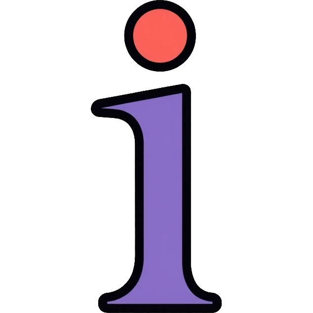 information logo with letter i emoji