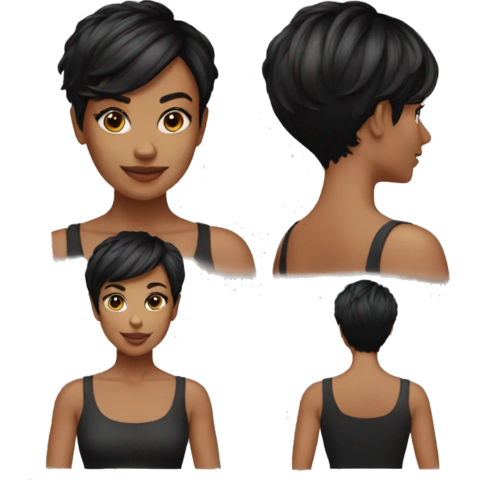 woman pixie cut emoji