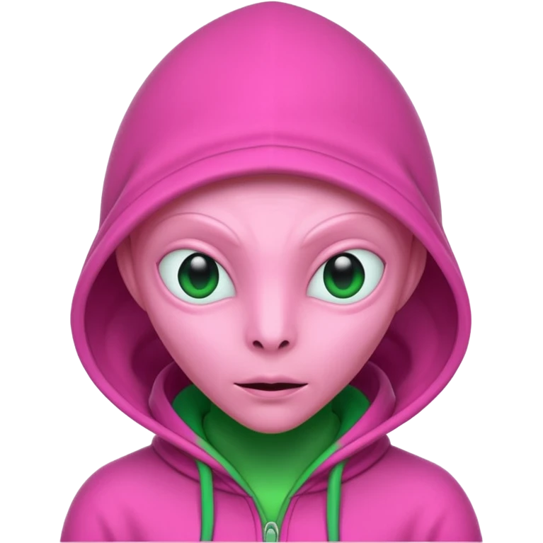 Hooded Pink Alien – Pink alien wearing a green hood.






 emoji