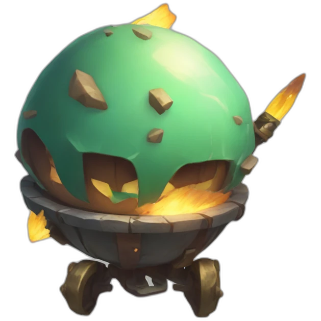 Klee in genshin impact whit a big bomb emoji